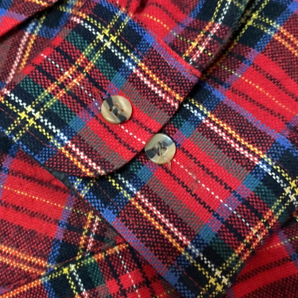 Claybrooke Outdoors Vintage Size L Red Plaid Flannel Shirt - Picture 3 of 7